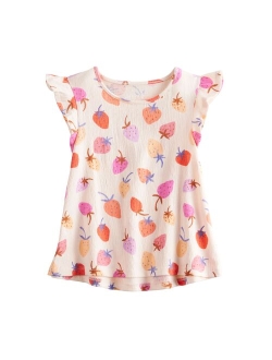 Toddler Girl Jumping Beans Printed Flutter Swing Top