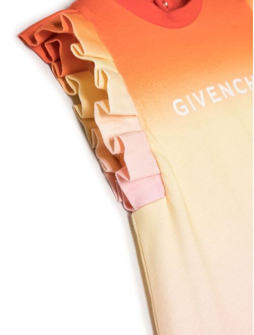 Givenchy Kids logo-print ombre dress