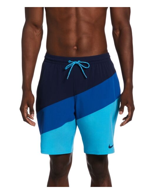 Nike Men's Color Surge Colorblocked 9" Swim Trunks