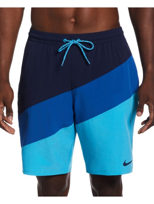 Nike Men's Color Surge Colorblocked 9" Swim Trunks