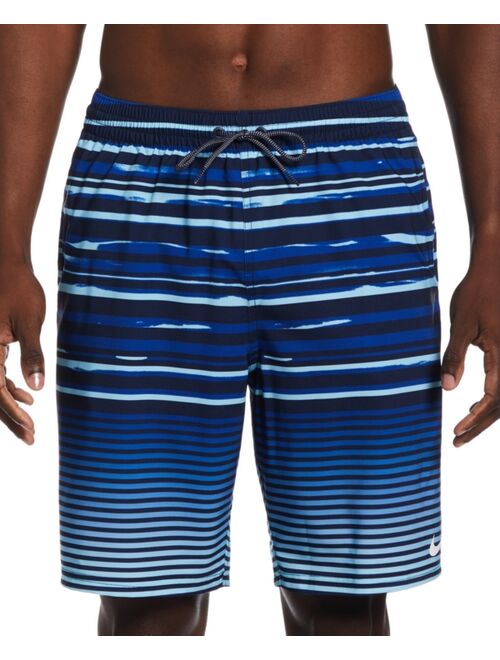 Nike Men's Fade Stripe Breaker 9" Swim Trunks