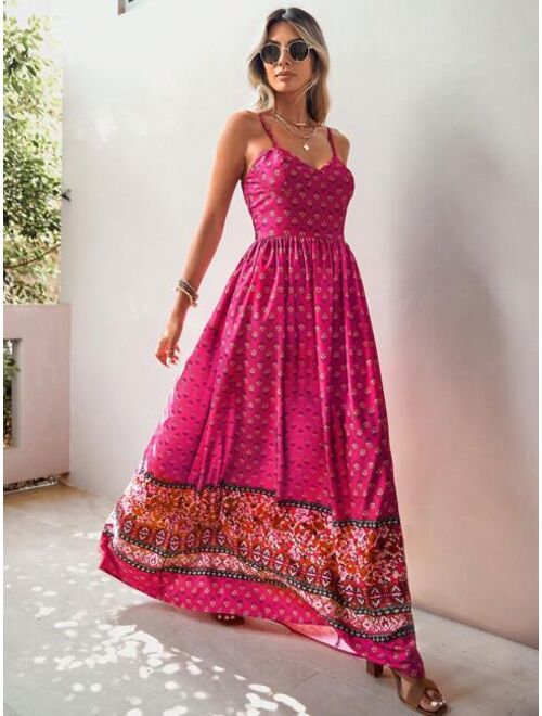 EMERY ROSE Allover Print Cami Dress