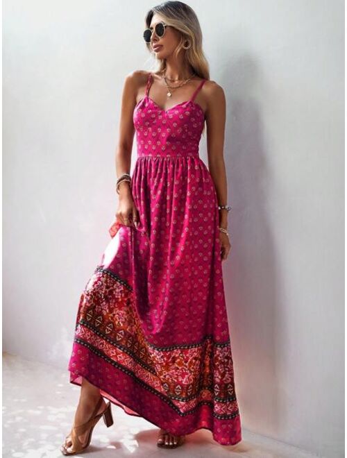 EMERY ROSE Allover Print Cami Dress