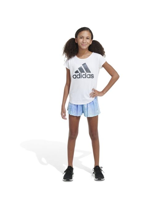 adidas Big Girls All Over Print Pleated Dance Active Skorts