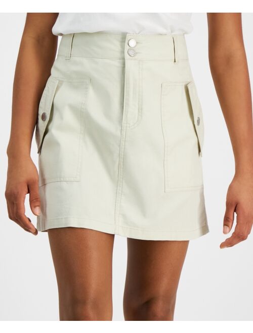 DKNY JEANS Women's Pocket Mini Skirt