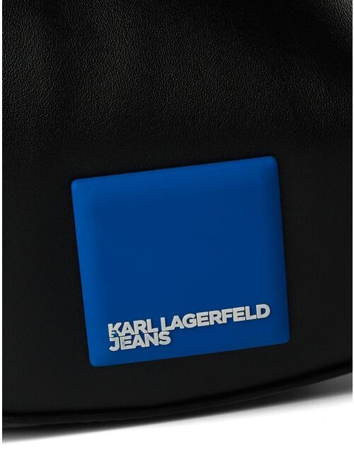 Karl Lagerfeld Jeans Tech logo half-moon shoulder bag