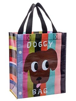 Blue Q Handy Tote ~ Doggy Bag. Reusable lunch bag, little tote, gift bag, sturdy and easy to clean, made from 95% recycled material, 10"h x 8.5"w x 4.5"d