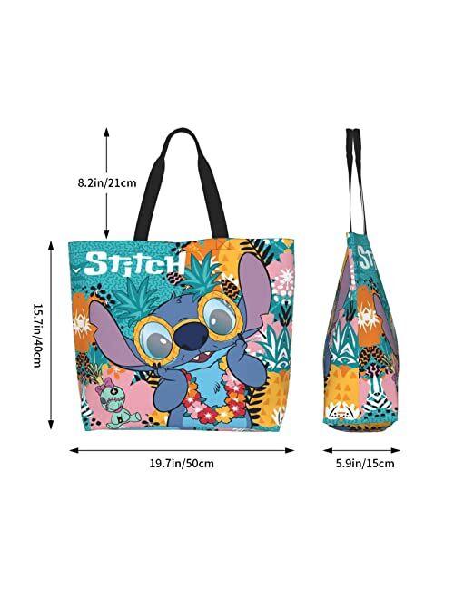 OONY Stitch Women Sling Bag Tote Bag Casual Reusable Handbag For Large Shoulder Bag Shopping Grocery Work