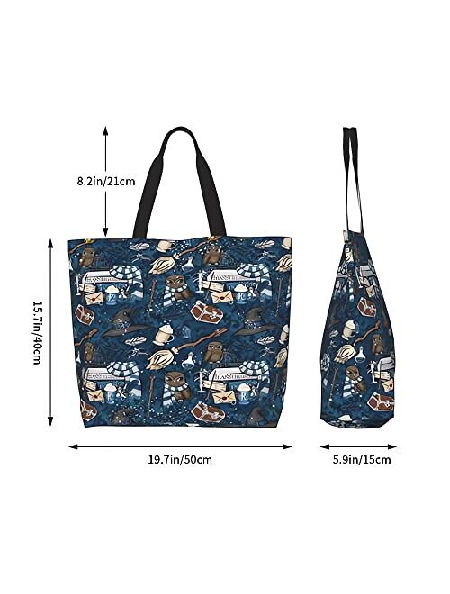 Generic Watercolor Love Tote Bag For Women Shopping Beach Travel Work Large Canvas Reusable Portable Grocery Bag