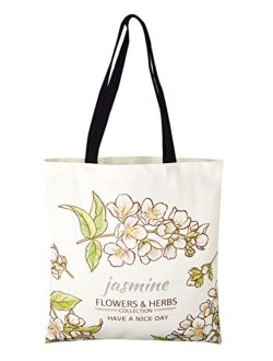 TeeYee Canvas Tote Shopping Bag Lightweight Beach Bag with Handles Reusable Grocery Bags Suitable for DIY Gift Activity