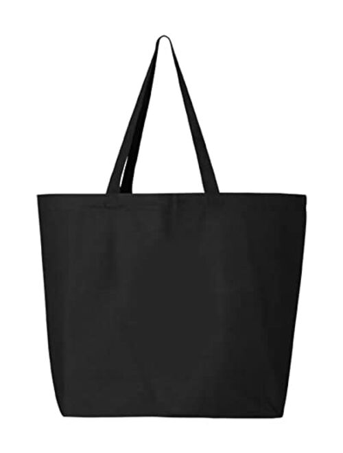 shop4ever Personalized Custom Design Your Own Jumbo Heavy Canvas Tote Reusable Shopping Bag 10 oz