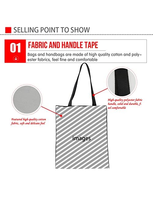Renewold Canvas Tote Bag Women Casual Handbag Shopping Hand Tote Grocery Portable Bag Shoulder Satchel Eco-friendly Hobo Bag