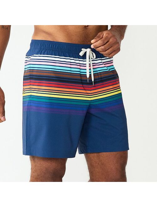 Men's Sonoma Goods For Life Pride Full Elastic-Waistband Volleyball Swim Shorts