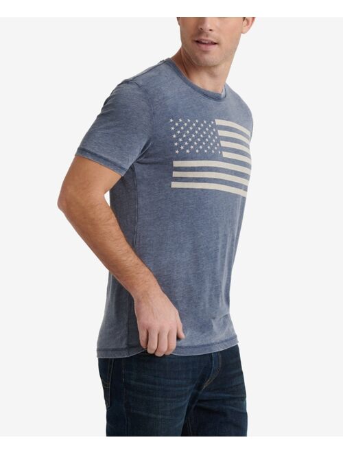 LUCKY BRAND Men's USA Flag Short Sleeve Graphic T-Shirt