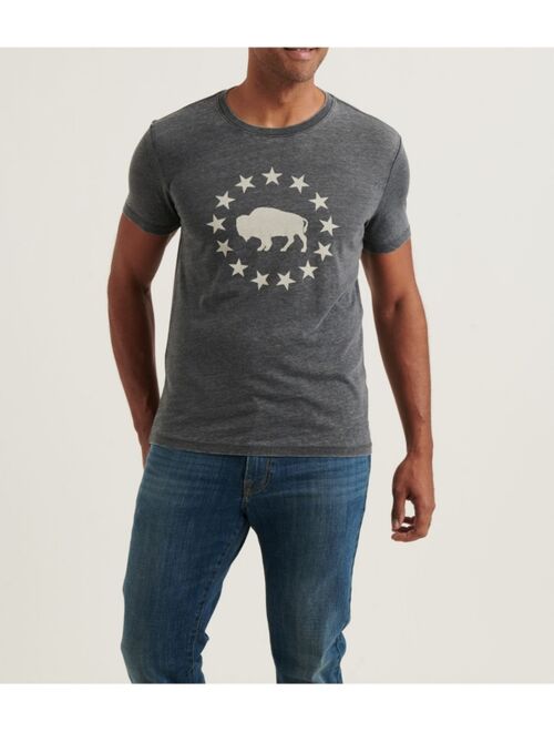 LUCKY BRAND Men's Buffalo Graphic Crewneck T-Shirt