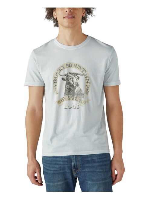 LUCKY BRAND Men's Rocky Mountain Oyster Bar Graphic T-shirt