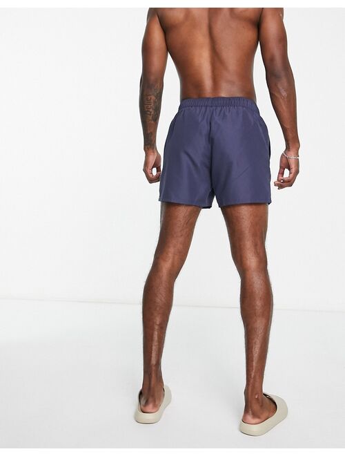 ASOS DESIGN 3-pack swim shorts in short length in light khaki/gray/indigo - SAVE!