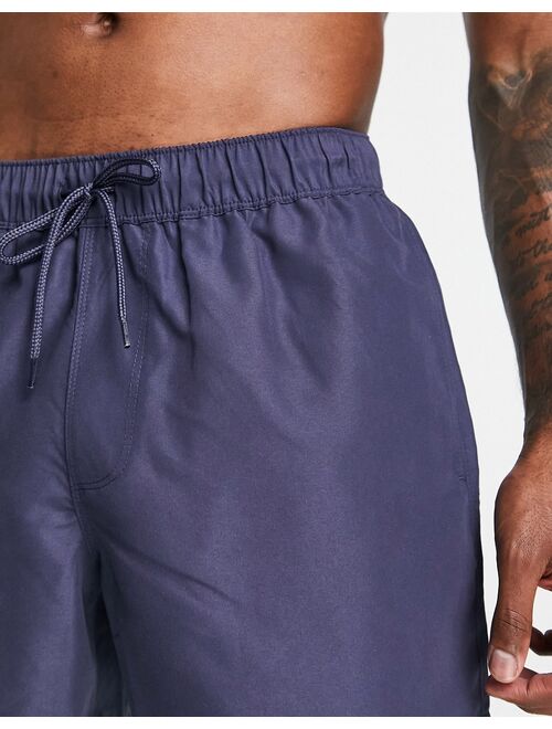 ASOS DESIGN 3-pack swim shorts in short length in light khaki/gray/indigo - SAVE!