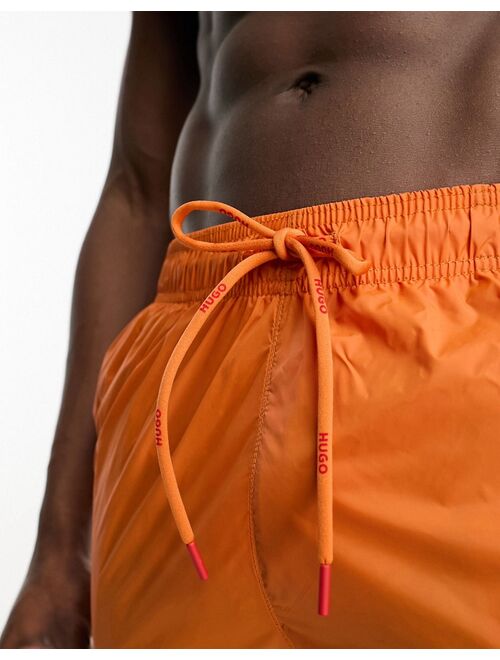 HUGO Bodywear Hugo Haiti swim shorts in light bright orange
