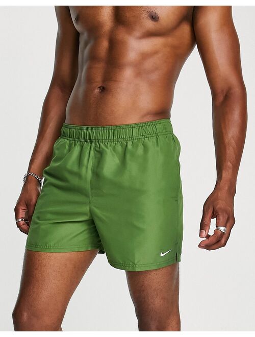 Nike Swimming 5 inch Volley shorts in green