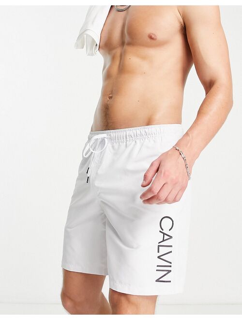 Calvin Klein swim shorts in white