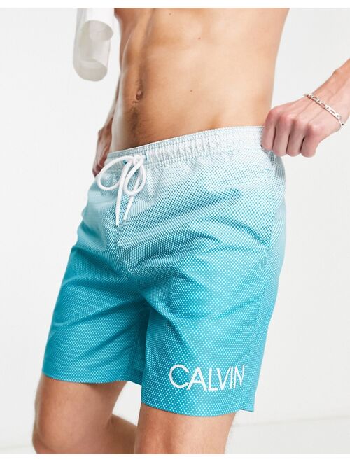 Calvin Klein swim shorts in green
