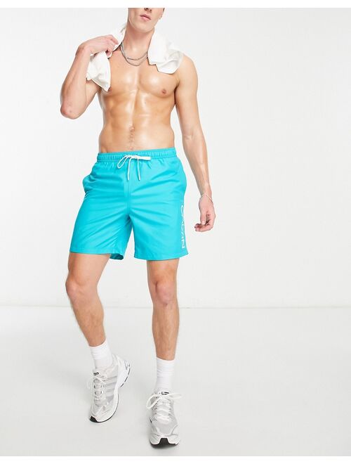 Calvin Klein swim shorts in aqua
