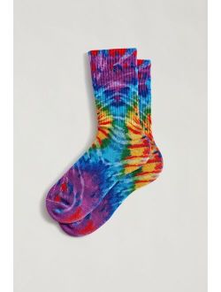 Spiral Tie-Dye Crew Sock