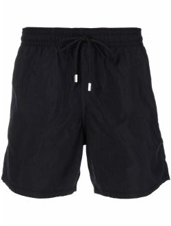 elasticated-waist swim shorts