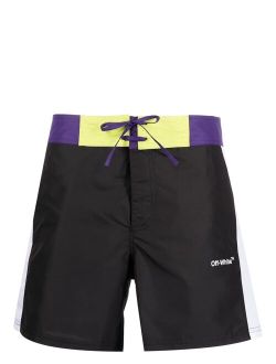 Off-White Arrows-print swim shorts