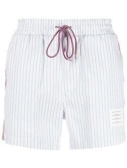 stripe-print swim shorts
