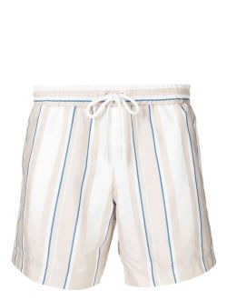 COMMAS faded-stripe swim shorts