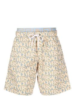logo-print swim shorts