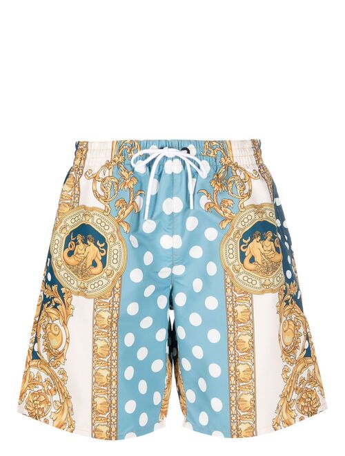 Versace Seashell Baroque swim shorts