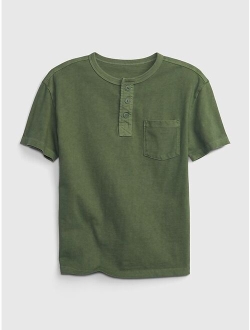 Kids Pocket Henley T-Shirt