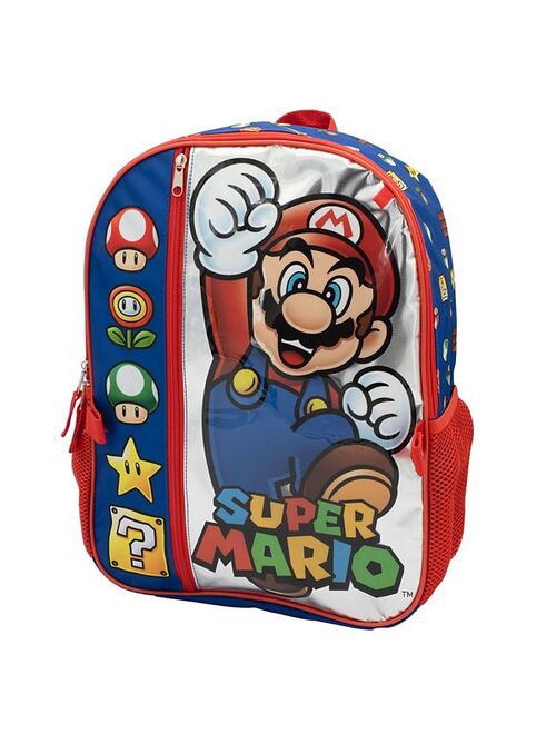 Licensed Character Super Mario Bros. 5 Piece Backpack & Lunch Box Set