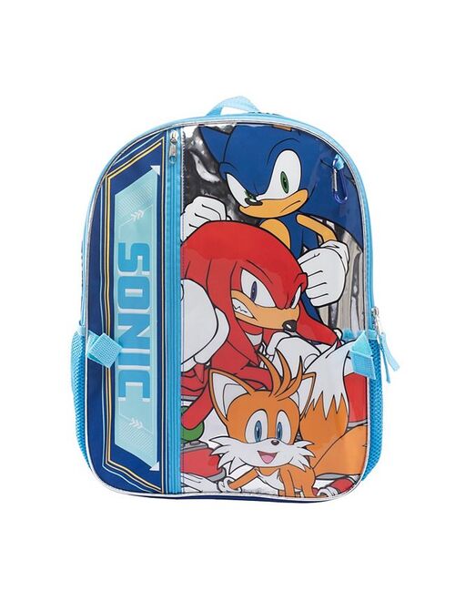 Licensed Character Sonic The Hedgehog 5 Piece Backpack & Lunch Box Set