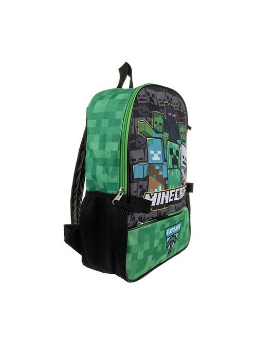 Licensed Character Kids Minecraft 5-Piece Backpack Set Set