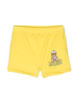 Kids Teddy Bear print swim shorts