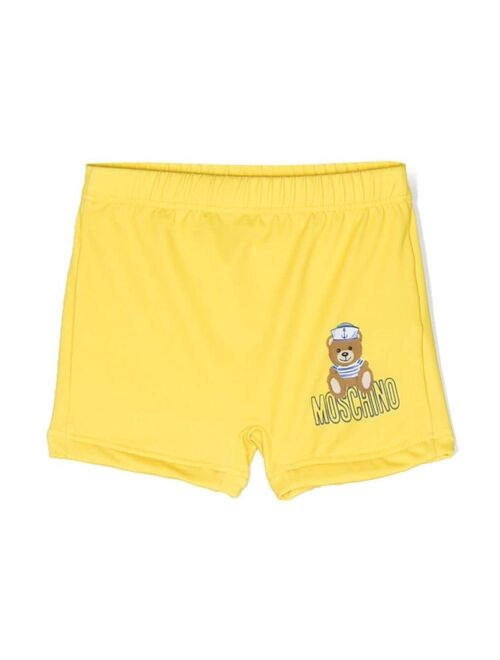 Moschino Kids Teddy Bear print swim shorts