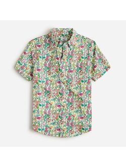 Boys' short-sleeve button-up shirt in Liberty fabrics