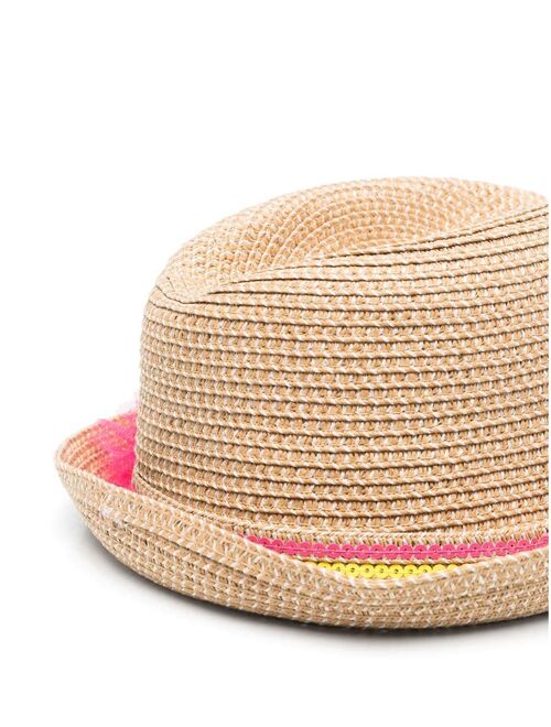 Billieblush floral-application sun hat