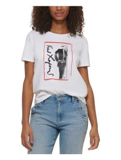 PARIS Women's Karl Lagerfeld Sketch T-Shirt
