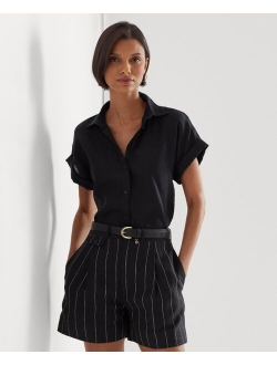 LAUREN RALPH LAUREN Dolman-Sleeve Linen Shirt
