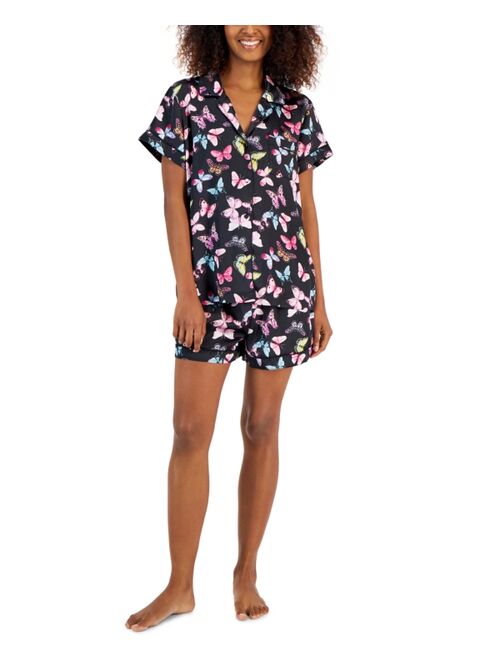 INC INTERNATIONAL CONCEPTS Women's Notch Collar Pajamas Set, Created for Macy's