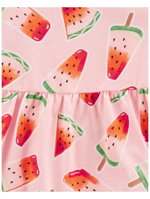 CARTER'S Toddler Girls Watermelon Popsicle Jersey Tank Dress