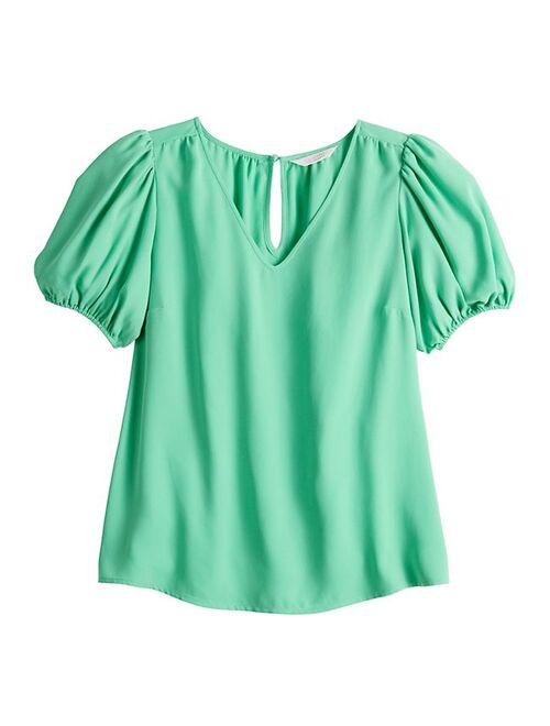 Little Co. by Lauren Conrad Women's LC Lauren Conrad Flowy Sleeve Woven Tee