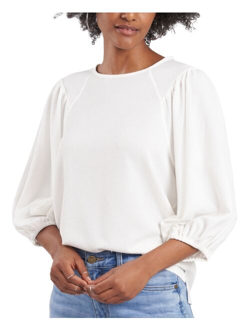 VINCE CAMUTO Women's Puff Sleeve Knit Top