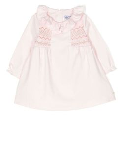 Tartine Et Chocolat embroidered ruffle-collar dress