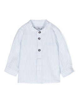 Tartine Et Chocolat stripe-print cotton-linen shirt